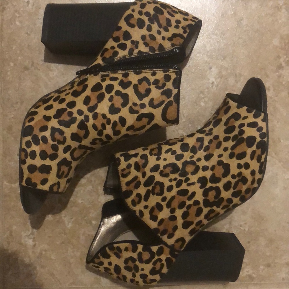 Leopard Print Ankle Boots
